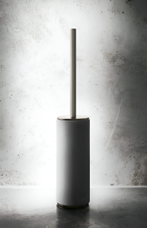 Ёршик для унитаза Gessi 316 54743.239 белый/брашированная сталь