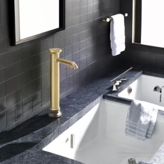 Смеситель для раковины Gessi Origini 66004.727 брашированная латунь