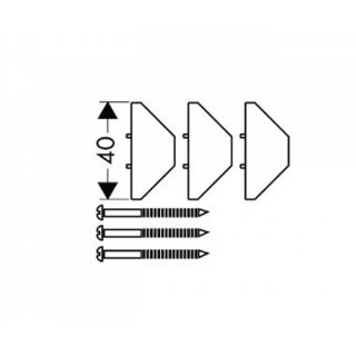 Угловой монтажный набор Hansgrohe 28696000 хром