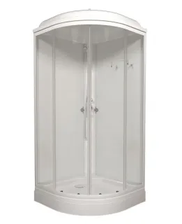 Душевая кабина Triton Ультра Щ0000061843 90x90 см профиль белый стекло прозрачное