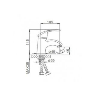 Смеситель для раковины Frap F1021-5 сатин