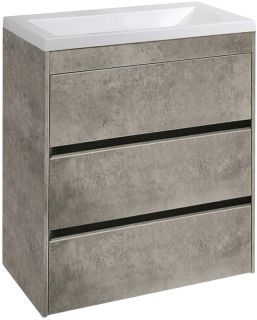 Напольная тумба под раковину Art&Max Family 58см цемент FAMILY-580-3C-PIA-CV