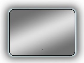 Зеркало с подсветкой Continent Torry ЗЛП1528 с бесконтактным сенсором 100x70см чёрный