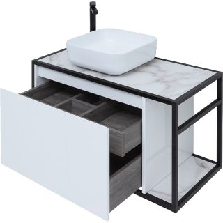 Тумба под раковину Aquanet Nova Lite Loft 261652 L 90 см белый