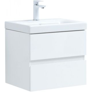 Тумба под раковину Aquanet Беркли 302347 50 см белый глянец