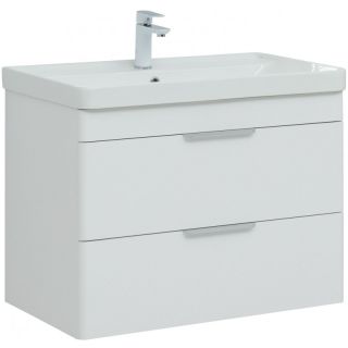 Тумба под раковину Aquanet Ирис New 310146 80 см белый глянец