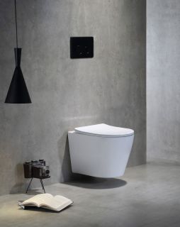 Унитаз подвесной SantiLine SL-5025 безободковый белый