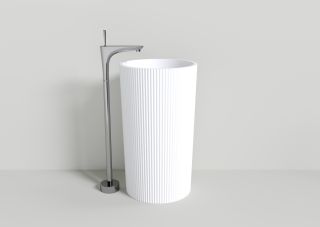 Напольная раковина NT Bagno Bravo NT703 50см белый матовый