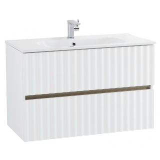 Тумба под раковину ArtMax Elegant AM-ELEGANT-800-2C-SO-BL-LED-P 80 см белый