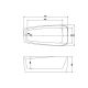 Акриловая ванна Aquatek Паола AQ-190778  белая 170х78  см