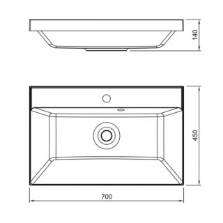 Раковина Style Line Asti СС-00002473 70 см серый шёлк