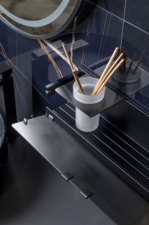 Полка настенная Boheme Space 10966-GM 60 см оружейная сталь