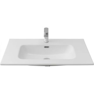 Раковина Aquanet Flat 303190 80 см белый матовый