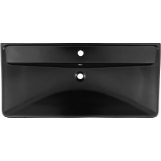Раковина Aquanet Ирис 329251 100 см чёрный матовый