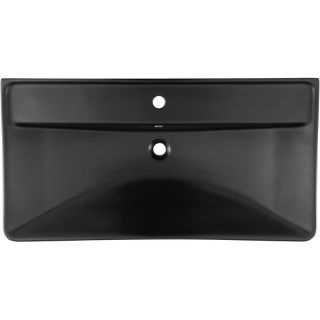 Раковина Aquanet Ирис 329250 90 см чёрный матовый