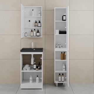 Тумба под раковину Style Line Батлер СС-00002488 50 см белый глянец