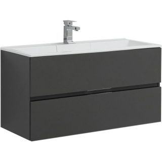Тумба под раковину Aquanet Алвита 240112 100 см серый антрацит