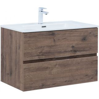 Тумба под раковину Aquanet Алвита New 334186 80 см дуб веллингтон табак