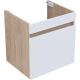 Тумба под раковину Aquanet Оптима 344798  50 см дуб светлый/белый сатин