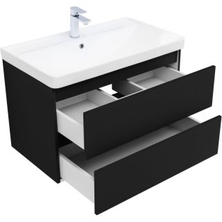 Тумба под раковину Aquanet Вега 2.0 337955 80 см чёрный