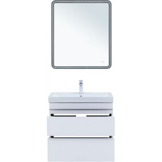 Тумба под раковину Aquanet Слим 346049 80 см белый сатин