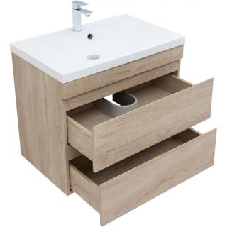 Тумба под раковину Aquanet Нота New 334198 75 см дуб светлый