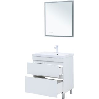 Тумба под раковину Aquanet Нота New 344144 75 см белый глянец