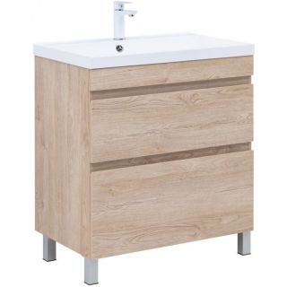 Тумба под раковину Aquanet Нота New 344143 75 см дуб светлый