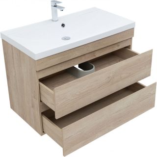 Тумба под раковину Aquanet Нота New 334199 90 см дуб светлый