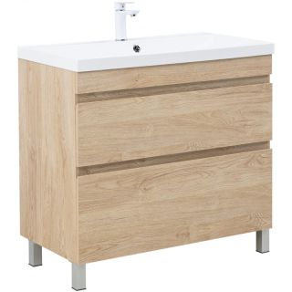Тумба под раковину Aquanet Нота New 344146 90 см дуб светлый