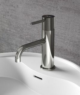 Смеситель для раковины NT Bagno Silio NT4211 серый хром