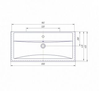 Раковина Grossman Фостер 1000