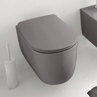 Сиденье для унитаза Kerasan Nolita 539189 с крышкой серое