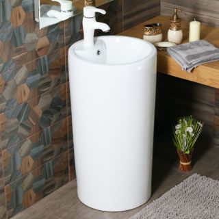 Напольная раковина Melana B135-1-805 47см белый