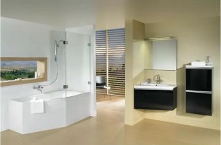 Акриловая ванна Riho Geta Plug and Play B029008005 R 160х90см белый