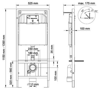 Инсталляция для унитаза Berges Novum L4 с кнопкой soft touch белый 040214