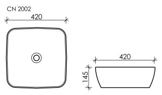 Раковина Ceramica Nova Form CN2002 42см белый