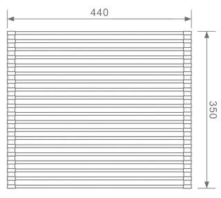 Ролл-мат Raglo R730.44.03 золотой сатин