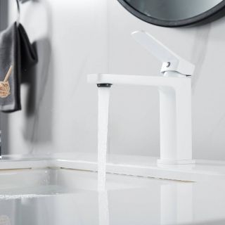 Смеситель для раковины Shevanik S9901C белый