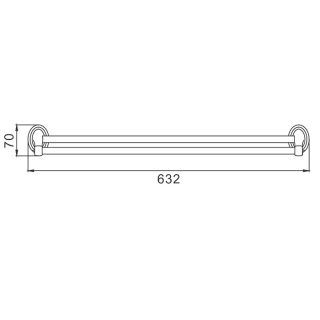 Полотенцедержатель Frap F1509 хром
