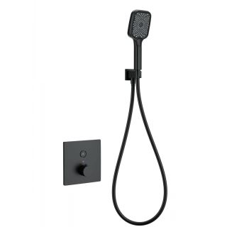 Встраиваемый смеситель для душа Wonzon & Woghand WW-D1017-B-MB с термостатом чёрный матовый