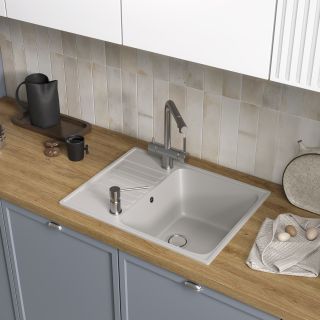 Мойка кухонная Reflexion Prima 60-GR RF0460GR серый
