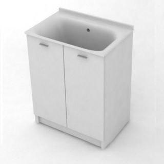 Тумба под раковину Kerasan Aquadom 75 9164k3*1 напольная белая
