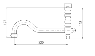 Излив смесителя Rav Slezak SR0165SM бронза