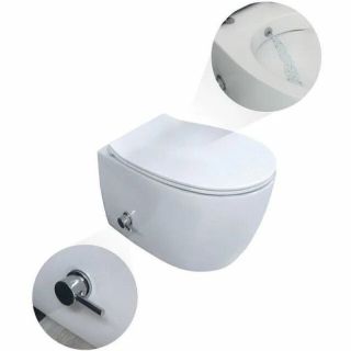 Подвесной унитаз Isvea Sentimenti Neo 10ARS1015I-2L безободковый с функцией биде белый матовый