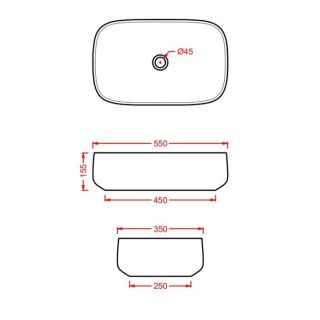 Раковина ArtCeram Cognac COL008 15 00 grigio oliva 55 см