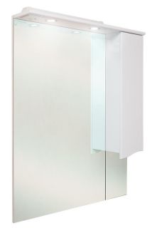 Шкаф-зеркало с подсветкой Onika Моника 207507 правый 75см белый