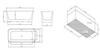 Акриловая ванна SSWW M702 S 170x73