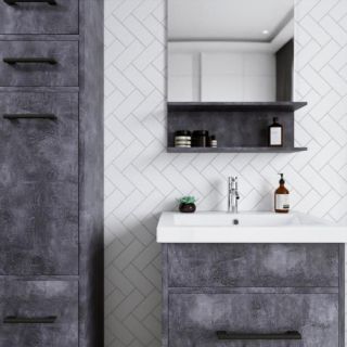 Тумба под раковину Бриклаер Чили 4627125415210 60 см цемент