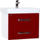 Тумба под раковину Bellezza Рокко 70см красный 00000010158